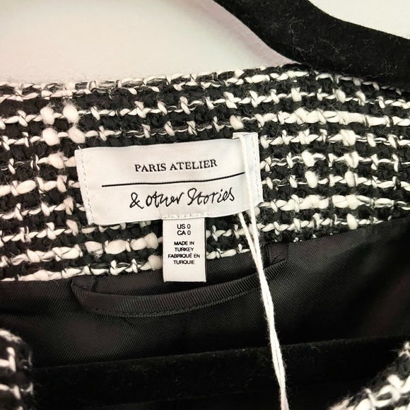 NWT & OTHER STORIES Tailored Tweed Jacket - Picture 2 of 10